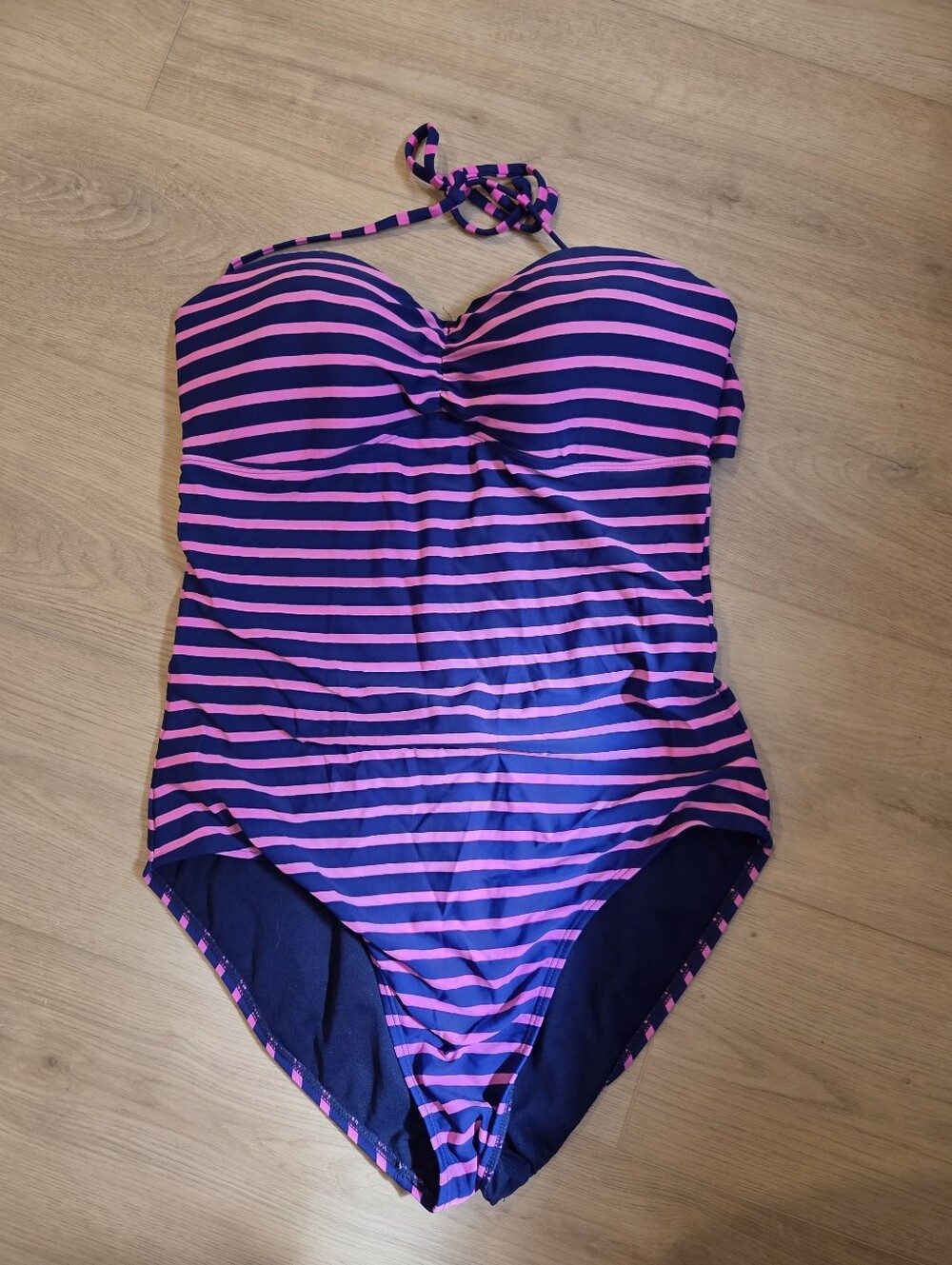 OLD NAVY | Pink And Blue Striped One Piece Swimsuit
